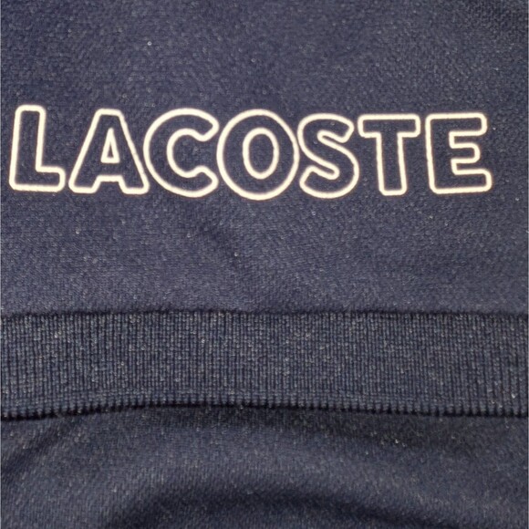 Lacoste Short Sleeve Casual Polo Shirt Youth Kid's Size 5 Navy Blue - Picture 5 of 6